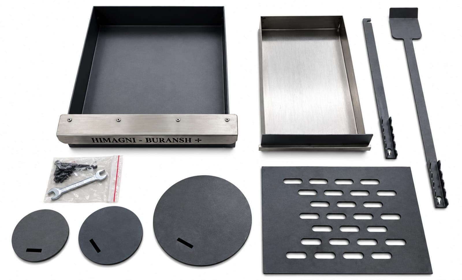 Buransh Plus stamped tray and grate